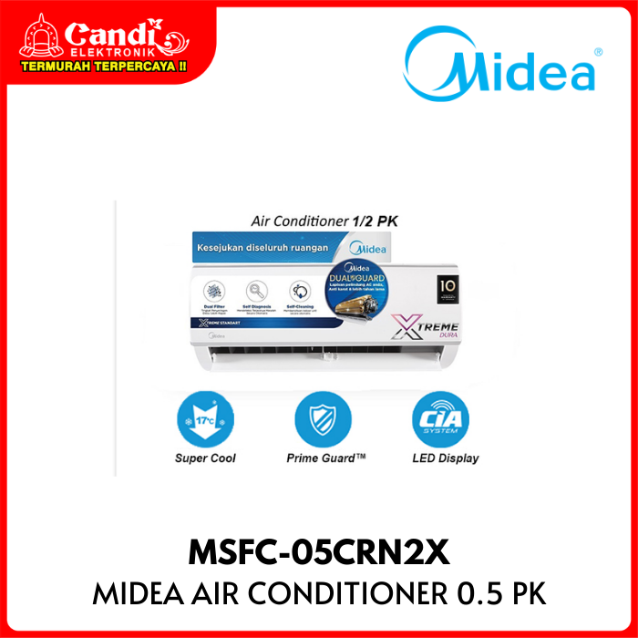 Midea Air Conditioner 0,5 Pk  Outdoor : Msfc-05crn2x(0)